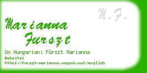 marianna furszt business card